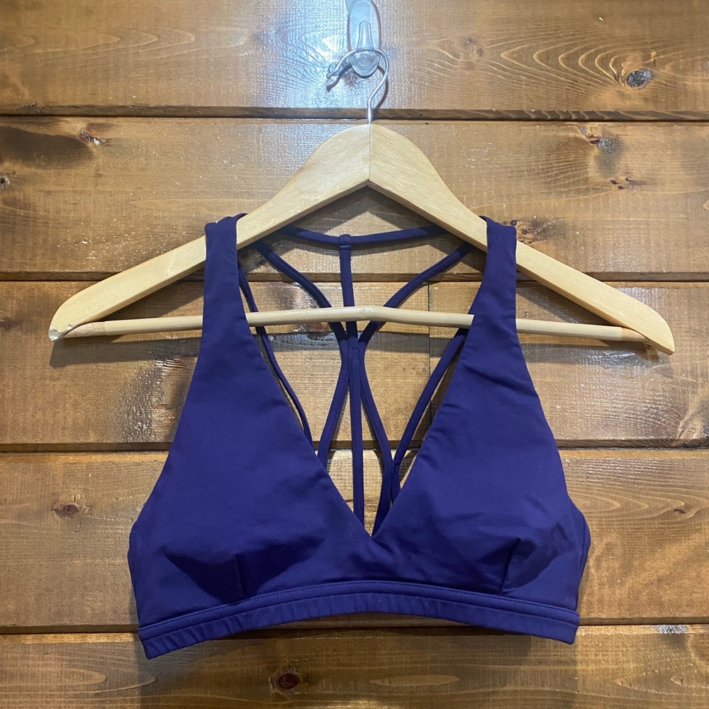 Lululemon Aaron Grape Purple Raise The Barre Bra